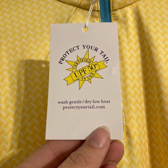 Men’s Yellow SPF Zip-Up - Picture 2 of 6